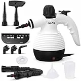 GLOIL Tragbarer Dampfreiniger, Haushaltsdampfreiniger, Mehrzweck-Dampfreiniger mit 10 Zubehörteilen für Teppiche, Vorhänge, Sofas, Küchen, Bäder und mehr.