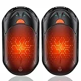 Handwärmer Elektrisch 6000mAh, OUTJUT 2 Pack Handwärmer Wiederaufladbar Tragbare Taschenwärmer USB Hand Warmers 3 Heizmodi Schnelles Aufheizen, für Outdoor Sport im Winter, Geschenk Weihnachten