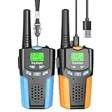 Inspireyes Walkie Talkie Kinder Aufladbar, 48 Stunden Arbeitszeit, 8 Kanäle 2-Wege-Radio, Geschenke für Jungen Mädchen, Outdoor Wandern Camping, 3-12 Jahre altes Spielzeug