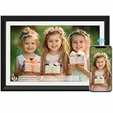 Digitaler 32 GB WLAN-Bilderrahmen mit 1280 x 800 HD IPS Touchscreen, senden Sie Fotos oder Videos per App oder E-Mail, unterstützt USB-Laufwerk/SD-Karte, erweitern Sie den Speicher, automatisches