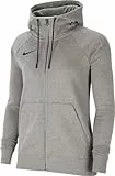 Nike Damen Nk Flc Park20 Fz Hoodie Sweatshirts, Dk Grey Heather/Black/Black, L EU