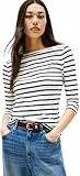 Tommy Hilfiger Damen Langarmshirt New Cody Slim U-Boot-Ausschnitt, Mehrfarbig (Breton/ECU/Dark Night Navy), M