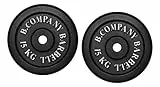 Bad Company Hantelscheiben aus Gusseisen I Gewichtsscheiben 30/31 mm für das Hanteltraining I 30 Kg (2 x 15 Kg)