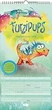 DUMONT - Familienplaner Furzipups der Knatterdrache 2026 – 22x45 cm – Wandkalender mit 5 Spalten & lustigen Illustrationen, Familienkalender für Kinder