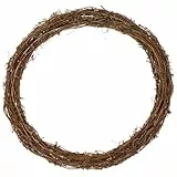 Supvox Rattan Kranz 30 cm Natürliches Weidenring Deko Kranz Für Bastelarbeiten Weihnachtsdeko Türkranz Wohnaccessoires