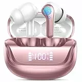 Bluetooth Kopfhörer, Kopfhörer Kabellos Bluetooth 5.4 In Ear Kopfhörer mit ENC Noise Cancelling Mic, Wireless Kopfhörer Tiefer Bass, IP7 Wasserdicht Wireless Earbuds,45H Bluetooth Ohrhörer LED Anzeige