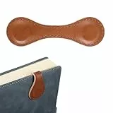 Personalisierte Buchseitenhalter Leder Magnet Lesezeichen Vintage Doppelseitig Lesezeichen Clip Niedliches Lesezubehör für Bücherwurm Buchliebhaber Frauen Männer Studenten Lesergeschenk(braun)