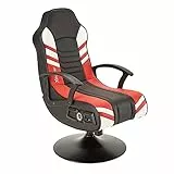 X Rocker Aries 2.1 Gaming & Entertainment Sessel für Kinder & Jugendliche- TV & Musik Sessel mit 2.1 Soundsystem, Schwarz, Kunstleder