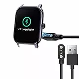 Blueshaweu Ladekabel Kompatibel mit LLKBOHA Smartwatch 1,85'' P75, Kabel Ladegerät Ladestaion für LLKBOHA P75 Smartwatch (schwarz)
