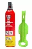 IWH Vertriebs GmbH Premium Feuerlöschspray STOPFIRE Reinold Max Autofeuerlöscher 1 x 750ml wiederverwendbar geeignet für Fettbrände incl. 1 Wandhalter, 32 x 9 x 7 cm