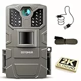 CEYOMUR Wildkamera, 850nm IR LEDs Wildkamera mit Bewegungsmelder Nachtsicht, Wildtierkamera mit 2 Zoll Display, IP66 Wasserdichter für die Überwachung von Wildtieren