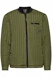 11 Project PRArik Herren Steppjacke Übergangsjacke Jacke leicht gefüttert mit Ripp-Kragen Regular Fit, Größe:XL, Farbe:Loden Green (180422)
