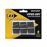 Dunlop Unisex Viperdry Overgrip Griffband, Schwarz, 3 Stück