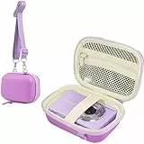 Leayjeen Digitalkamera Tasche kompatibel mit Umipyiza/YLSHGXFC/Umipyiza/CAMKORY/AOREGRE/Duluvulu/Kodak/Nicamery, Fotokamera Tasche, Eva-Hartschalendesign (nur Hülle) Lila