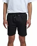 Snocks Sweat Shorts Herren - Lockere Bermudas aus 100% Bio-Baumwolle - Perfekte Passform für Alltag und Sport - Jogginghose Herren Kurz - Schwarz - M