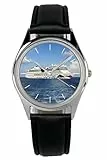 KIESENBERG Armbanduhr Aida Kreuzfahrt Geschenk Artikel Idee Fan Damen Herren Unisex Analog Quartz Lederarmband Uhr 36mm Durchmesser B-20328