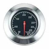 DRELD Edelstahl Grillthermometer Barbecue Thermometer, Röstthermometer, 60-430℃ Gasgrillthermometer für alle Holzkohlegrill, Grills, Ofen, Smoker, Räucherofen, Backofen und Grillwagen