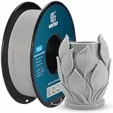 GEEETECH Matte PLA Filament, 3D-Drucker PLA Filament 1 kg Spule, Genauigkeit +/- 0,03 mm, hellgrau