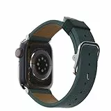 OtterBox Symmetry Cactus Leather Uhrenarmband für Apple Watch 42mm/41mm/40mm, weiches, angenehmes und strapazierfähiges für Apple Watch, Blau/Grün