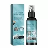 KOAHDE Brillengläser-Spray zum Entfernen von Kratzern,Brillenglas Kratzer Reparatur Lösung,Linsen-Kratzer-Entferner-Spray,100ML