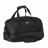 Smilodox Unisex Sporttasche Champion - Trainingstasche für Fitness Sport Gym & Reisen mit vielen Fächern - Tragetasche, Schultertasche, Reisetasche, Color:Schwarz