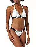 Calvin Klein Damen Bikini Oberteil Triangel Gepolstert, Weiß (PVH Classic White), XS