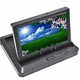 CQJJXKYC Autokameras Fahrzeugkamera 5 Zoll Auto Monitor 1920 * 1080P Foldabel Für Sternenlicht Nachtsicht Fahrzeug Rückansicht Kamera Reverse