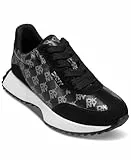 DKNY Damen Naples - Lace Up Sneaker, Black and Nickel, 39 EU