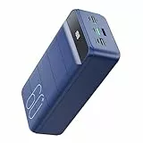 PDBEST 60000mAh Power Bank, 22,5W Powerbank PD USB-C Schnellladefunktion Externe Akku mit 4 Ausgänge und 3 Eingänge, kompatibel mit Smartphone, Tablets, Tablet usw Blue