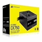 Corsair CX750 80 Plus Nicht-modulares Bronze-Netzteil, geräuscharm, ATX, 750 W, Schwarz