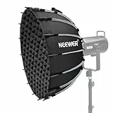 NEEWER Parabol Softbox Set, 23,6' Softbox mit Bowens Mount und Licht Diffusoren für Studio, Video, Streaming Beleuchtung, kompatibel mit Aputure 120d, kompatibel mit Godox SL60w, NS71P