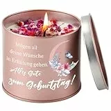 PRSTENLY Geburtstagsgeschenk für Frauen,9OZ Geburtstagskerzen Geschenk Freundin Geburtstag Lavendel Duftkerze Geschenke für Mama Oma Tochter Schwester Beste Freundin 18 30 40 50 60 Geburtstag Frau