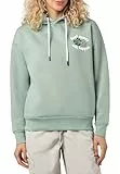 Eight 2 Nine Sublevel Damen Sweathoodie, Kapuzensweatshirt mit Blumen-Backprint Light-Green XS