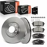 Frankberg Bremsensatz inkl. 2x Bremsscheiben + 4x Bremsbeläge Vorne Kompatibel mit Berlingo EC ER Rifter Partner Kasten/MPV K9 Combo Tour/Life Replace# 1642761380