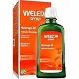 WELEDA Bio Arnika Sport Massageöl 200ml vegan - Naturkosmetik Hautpflege Körperöl schützt vor Muskelkater und Verspannung als Sport Vorbereitung oder Regeneration mit Rosmarin und Lavendel Duft