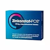 Zinkorotat-POS 40 mg 100 Stück - magensaftresistente Tabletten zur Behandlung von Zinkmangelzuständen, die ernährungsmäßig nicht behoben werden können - für Erwachsene, Schwangere & Kinder ab 4 Jahren