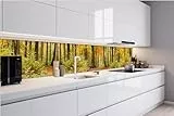 Dimex Küchenrückwand Folie Selbstklebend HERBSTWALD 420 x 60 cm | Klebefolie - Dekofolie - Spritzschutz für Küche | Made in EU