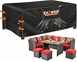 Enzeno Abdeckung Gartenmöbel Rechteckig 250X210X90 Wasserdicht, Abdeckung für Gartentisch, Loungemöbel Gartenmöbel Schutzhüllen, Schutzhülle für Gartenmöbel Sofas, Rattanmöbel Möbelsets