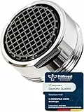 M. ROSENFELD HOME Strahlregler Wasserhahn Aufsatz Küche & Bad M24 (24 mm) Wassersparen 5 l/min - High Tech Anti Kalk Wasserhahn Sieb mit Filter - Luftsprudler aus Messing - In Italien hergestellt