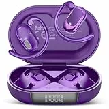 Open Ear Kopfhörer Bluetooth 5.4, 2026 Bluetooth Kopfhörer mit 14,2 mm Treiber, 36Std Ohrhörer Tiefem Bass mit 4 ENC Mic, IPX7 Wasserdicht Over-Ear Sportkopfhörer mit Ohrhaken für Laufen/Reiten/Büro