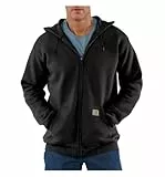 Carhartt Herren Zip Hooded Sweatshirt Sweatshirt, Schwarz, L