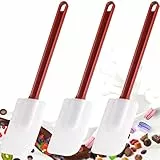 3 Stück Silikon Gummispachtel Küche (36cm), Teigschaber Silikon Spachtel, Kuchenspatel Silikons Spatel Küche Antihaft, Hitzebeständiger Spachtel zum Backen