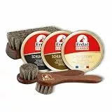 Erdal Schuhpflegeset Klassik Farbauffrischung Glanz & Schutz, für Glattleder, Schuhpflegemittel-Set 6-teilig inkl. Cremebürsten und Glanzbürste, für alle Glattleder-Arten