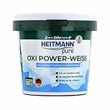HEITMANN pure Oxi Power-Weiß | Für strahlend weiße Wäsche | Effektiv gegen Flecken und Gerüche | Maximaler Waschkraft-Boost | 500 g