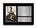 HWC Trading Lando Norris Geschenke Gedrucktes Signiertes Autogramm Foto für Fromula 1 und Motorrennen Fans - A4