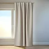 Homing Akustikvorhang Kalin Natur | Schlaufenvorhang inkl. Multifunktionsband | Blickdichter Vorhang Schlafzimmer & Wohnzimmer | Vorhang Blickdicht mit verdeckten Schlaufen | 140x245 cm | 1 STK.