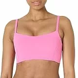 Amazon Essentials Damen Active FormFlex Butterweicher Yoga-Sport-BH mit Herzausschnitt, für leichten Halt, Flamingo Rosa, L