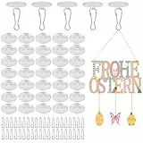 HOKYYCC Haken Selbstklebend,40 Stück Deckenhaken Selbstklebend, Klebehaken Decke,Deckenhaken Ohne Bohren,Für Decke,Schlafzimmer,Küchen,Badezimmer,Wände,Türen usw