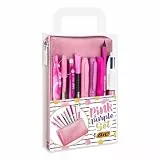 BIC Stifte Set: 2 Kugelschreiber, 1 Federmäppchen, 1 Fineliner, 2 Bleistifte, 1 Tintenroller und 3 Permanent Marker, Ideal für Schultüte, Schulanfang und Einschulung