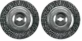 Einhell Ersatzbürste Stahl Fugenreiniger-Zubehör - 2x Stahlbürste mit 100 mm Durchmesser für Akku- und Elektro-Fugenreiniger